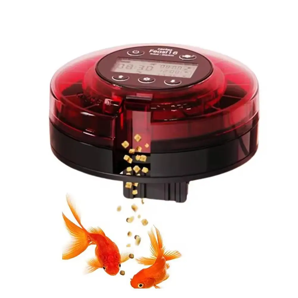 

Automatic Fish Feeder For Water Tank Automatic Food Dispenser With Timer Rechargeable Timer Feeder With LCD Display