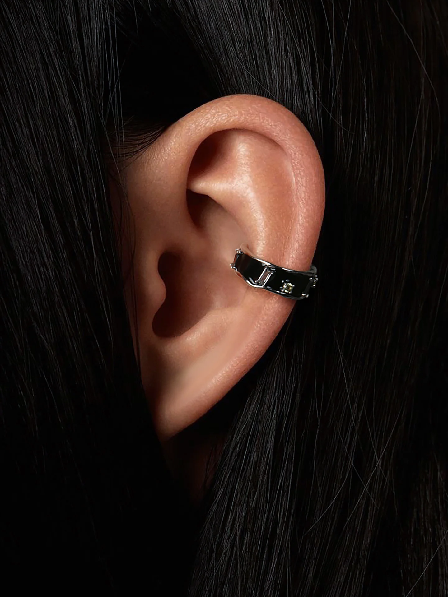 YUKI 925 Sterling Silver Ear Cuff Unisex No Piercing Required Couple's Fashion Jewelry Trendy Night Star Design Ear Accessory