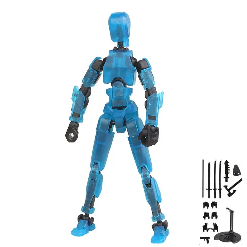 3D Printed Action Figure Titan Full-Body Mechanical Articulate Movable Dommy Doll DIY Assembly Toys For Stop Motion Animation