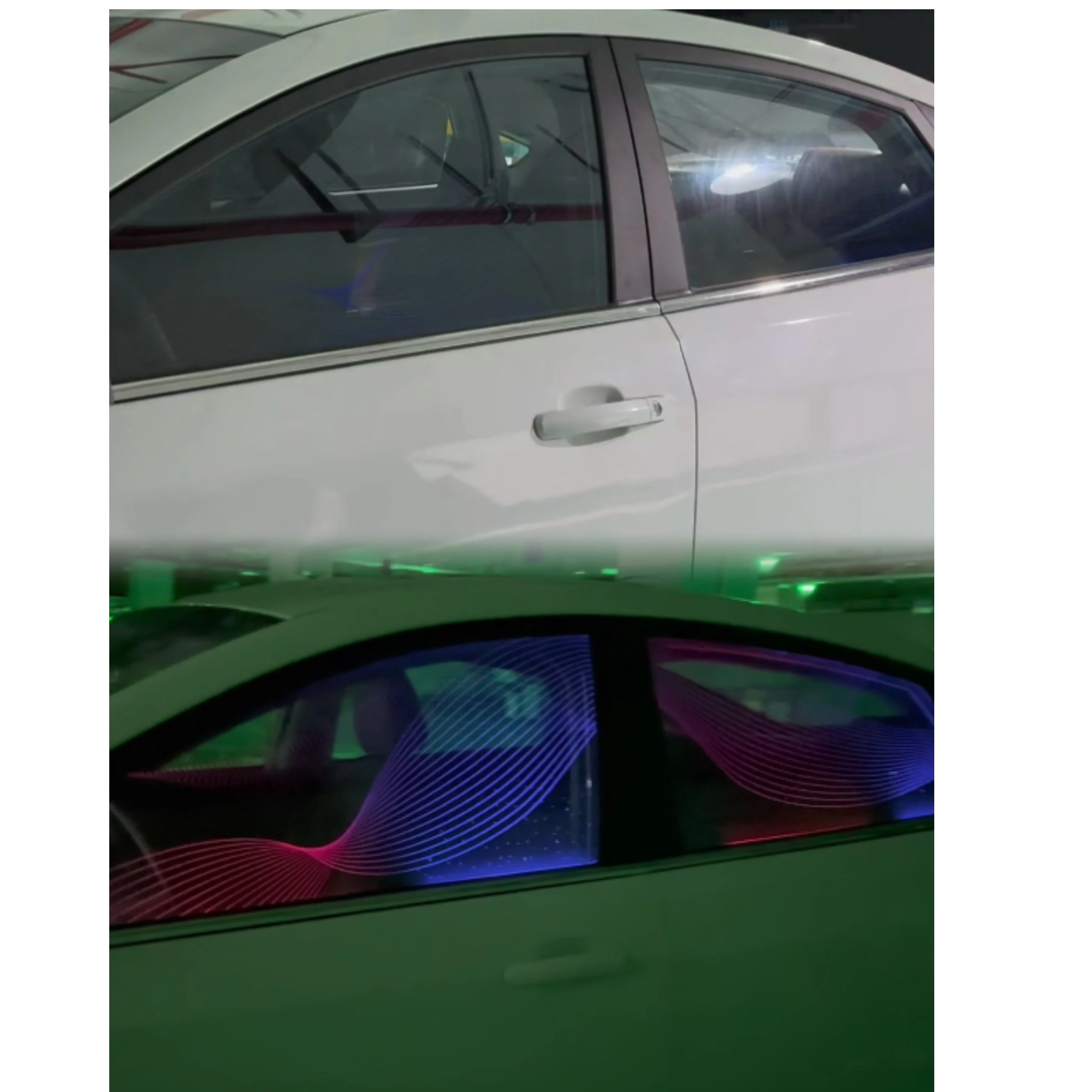 Advanced Symphony Ambient Light Car Door Window Colorful Film RGB Train Window Tint Film Transparency Suitable for All Model