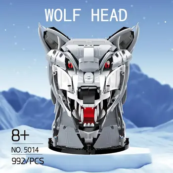 クリエイティブオオカミ鹿イーグルヘッドモデルビルディングブロック動物ペンダント壁の装飾壁掛け彫刻家の装飾のおもちゃ
