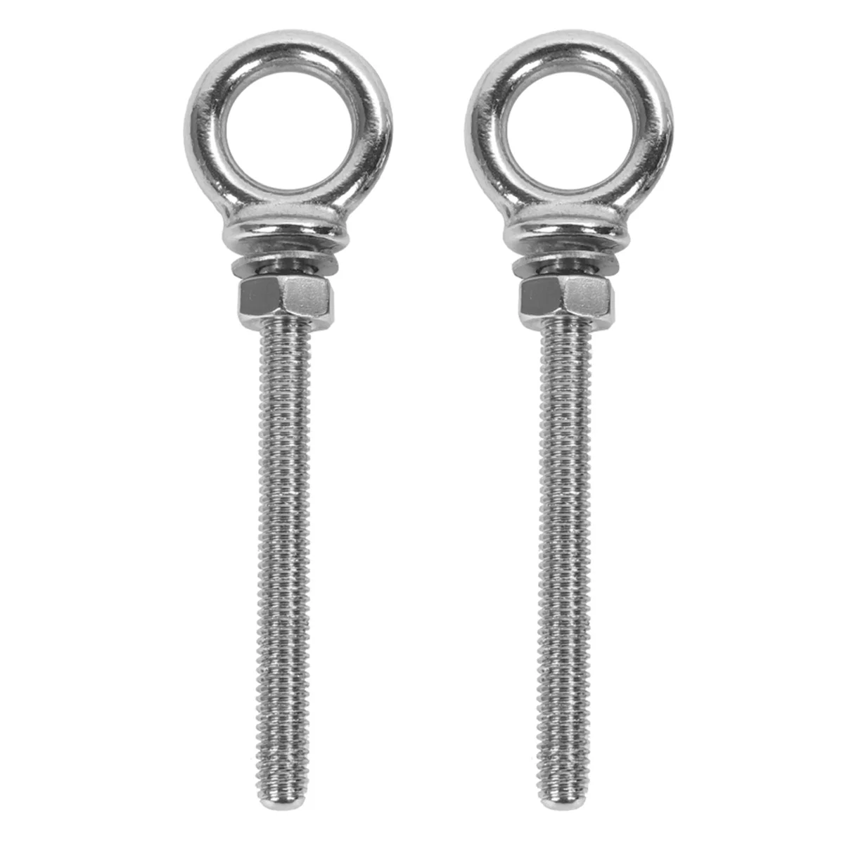 

Industrial Grade Lifting Eye Bolts Stainless Steel M10*100 M8*80 M6*60 with Nuts Durable Ring Hook Screw 316 Corrosion Resistant