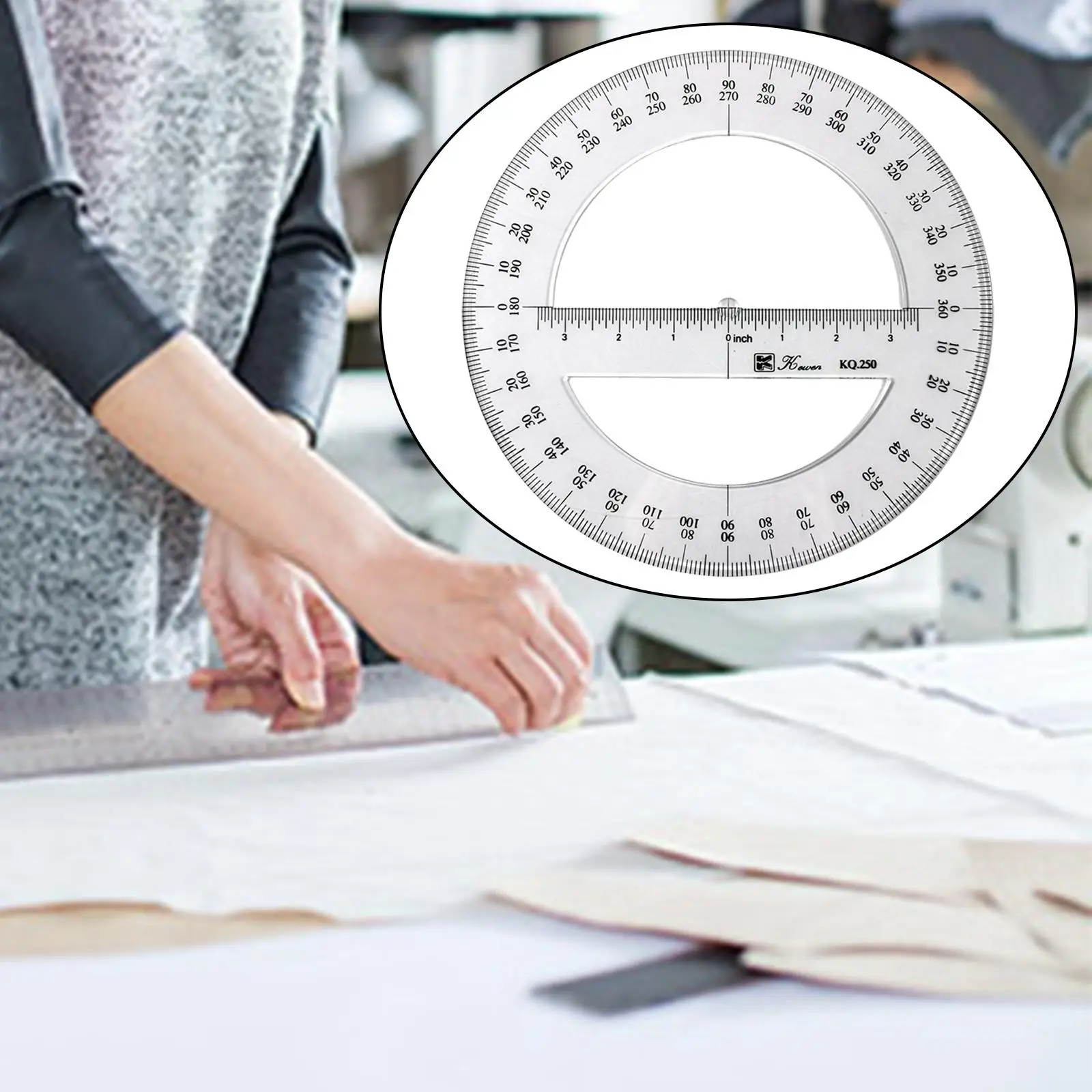 Portable 360 Degree Protracr Ruler gle Measurement Math Geometry Circle Protracrs Student Measuring Building Drawing