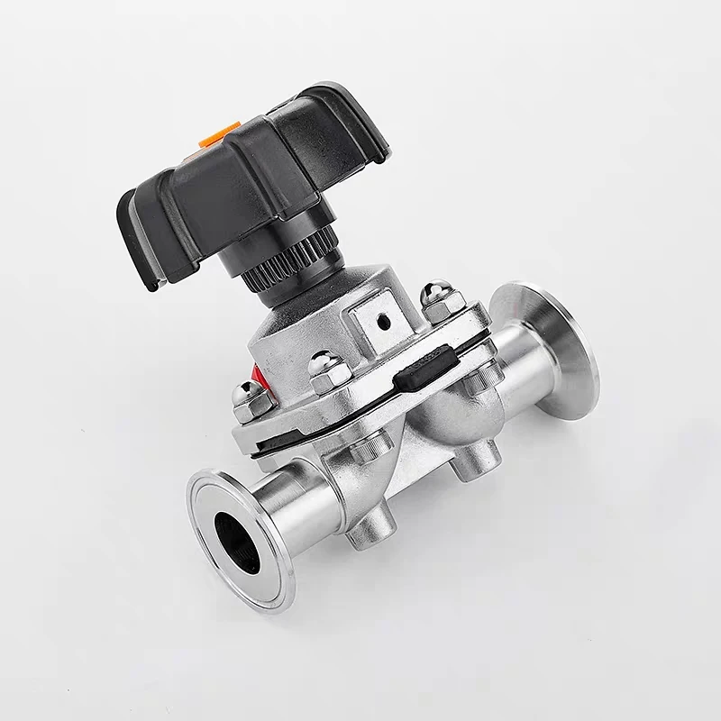 Sanitary Stainless Steel 316L Tri-Clamp OD 50.5mm Quick Install Diaphragm Valve
