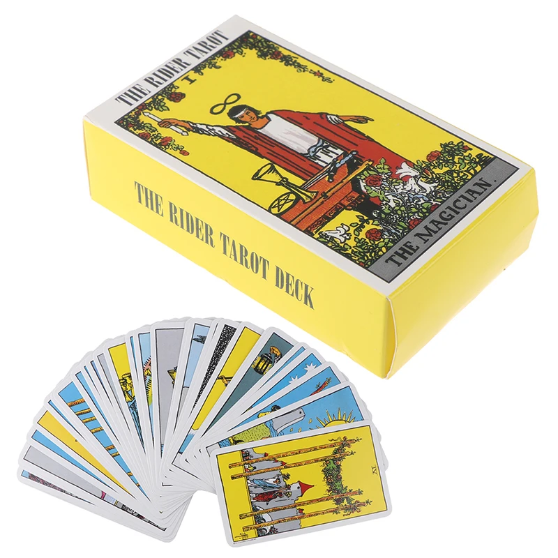 78PCS/BOX Children Full English Radiant Rider Wait Tarot Cards Toy High Quality Smith Deck Board Game