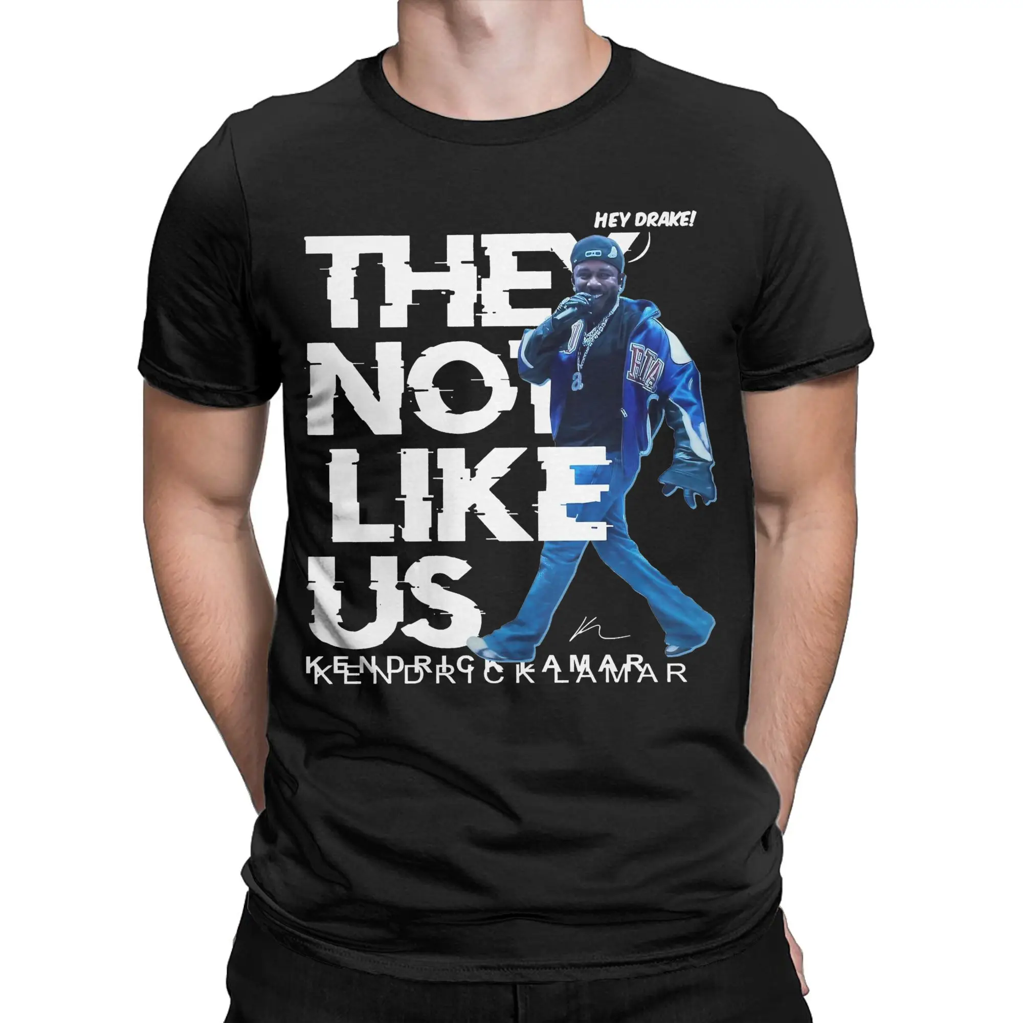 Men Women Kendrick Lamar They Not Like Us 2025 T Shirts  Pure Cotton Clothes Fun Short Sleeve Crew Neck Tee Shirt Unique T-Shirt