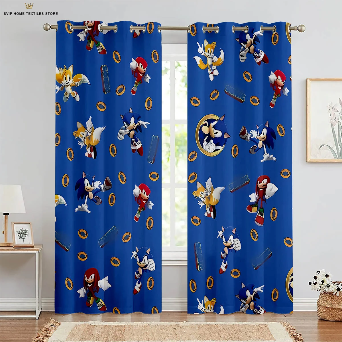 Animation Cartoon Printed Curtains, Bedroom, Living Room, Dormitory, Children's Room, Window Decoration, Home Decoration