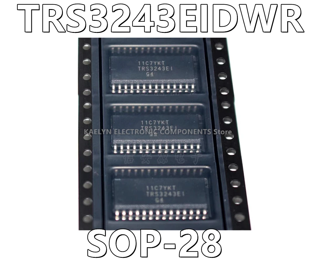 10Pcs/lot TRS3243EIDWR TRS3243EI 3/5 Transceiver Full RS232 28-SSOP