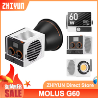 ZHIYUN MOLUS G60 60W Pocket COB Light Bi-color 2700-6500K Video Light App Control for Studio Vlog Recording Outdoor Shooting