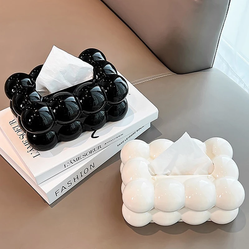 Cloud Design Tissue Box Living Room Coffee Table Towel Dispenser Desktop Paper Storage Holder Kitchen Decor Car Tissue Organizer