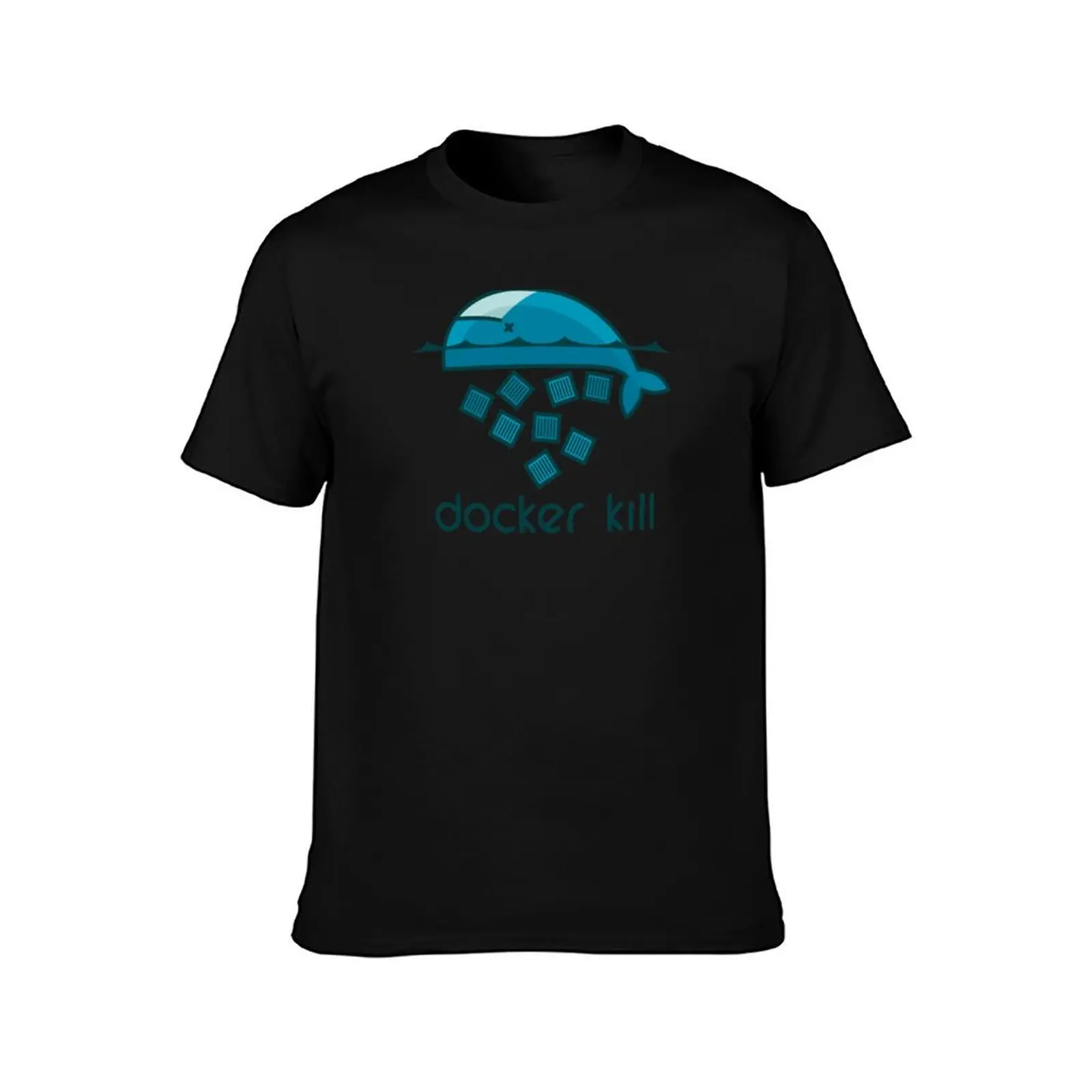 Docker DevOps Pack T-Shirt Summer Casual Cotton Tee Oversized Streetwear Tops Vintage Graphic Print Loose Fit Short Sleeve