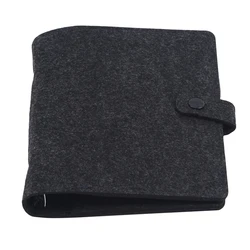 A5 A6 Felt Shell Fabric Notebook Loose Leaf Notebook Paper Planner Inner Page Ring Binder Stationery Gift Traveler Journal