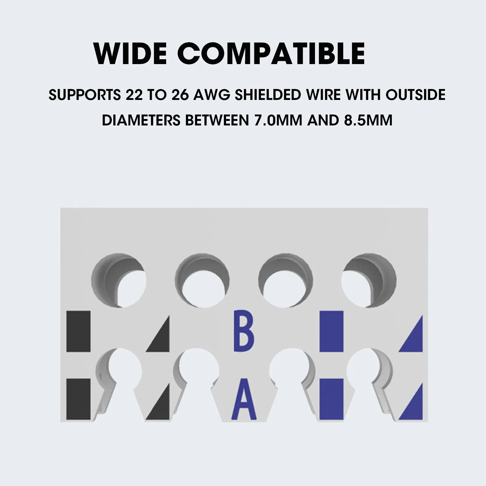 ZoeRax RJ45 Cat8 Cat7 Cat6A Steckverbinder, Werkzeugfreie Metall-RJ45-Stecker, 2000MHz 40G LAN-Kabel 22AWG - 24AWG – Detail 3