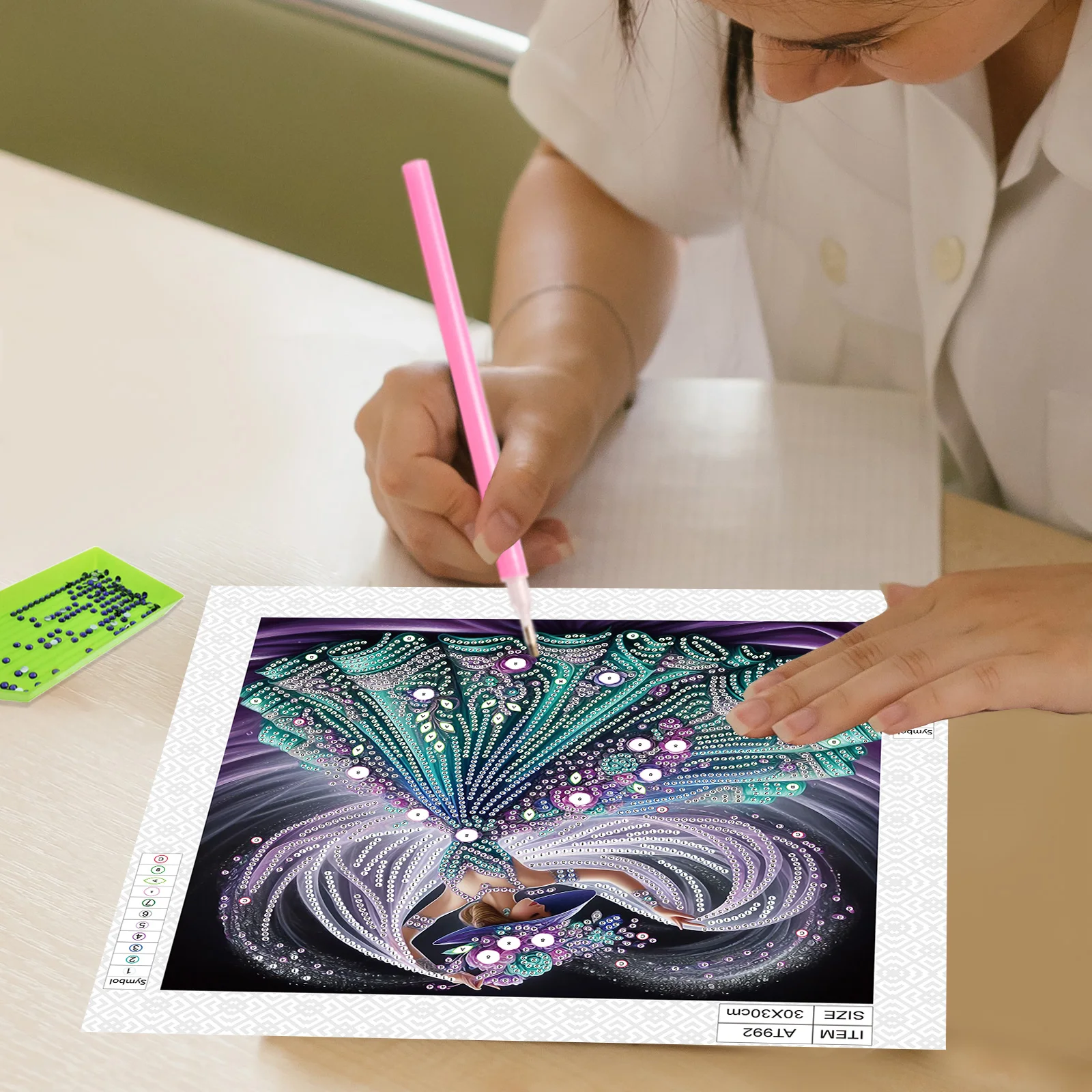 Special Shape Diamond Art Kits for Beginner and Adult,DIY Elegant dancer Diamond Art Painting Kits for Home Wall Decoration Gift