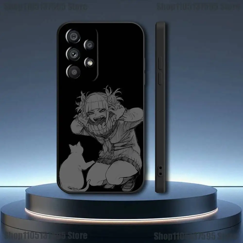 Etui na telefon Anime Toga Himiko do Samsung Galaxy A73,31,32,72,41,53,52,71,22,5G,Note,J7,8,9 Miękka czarna obudowa