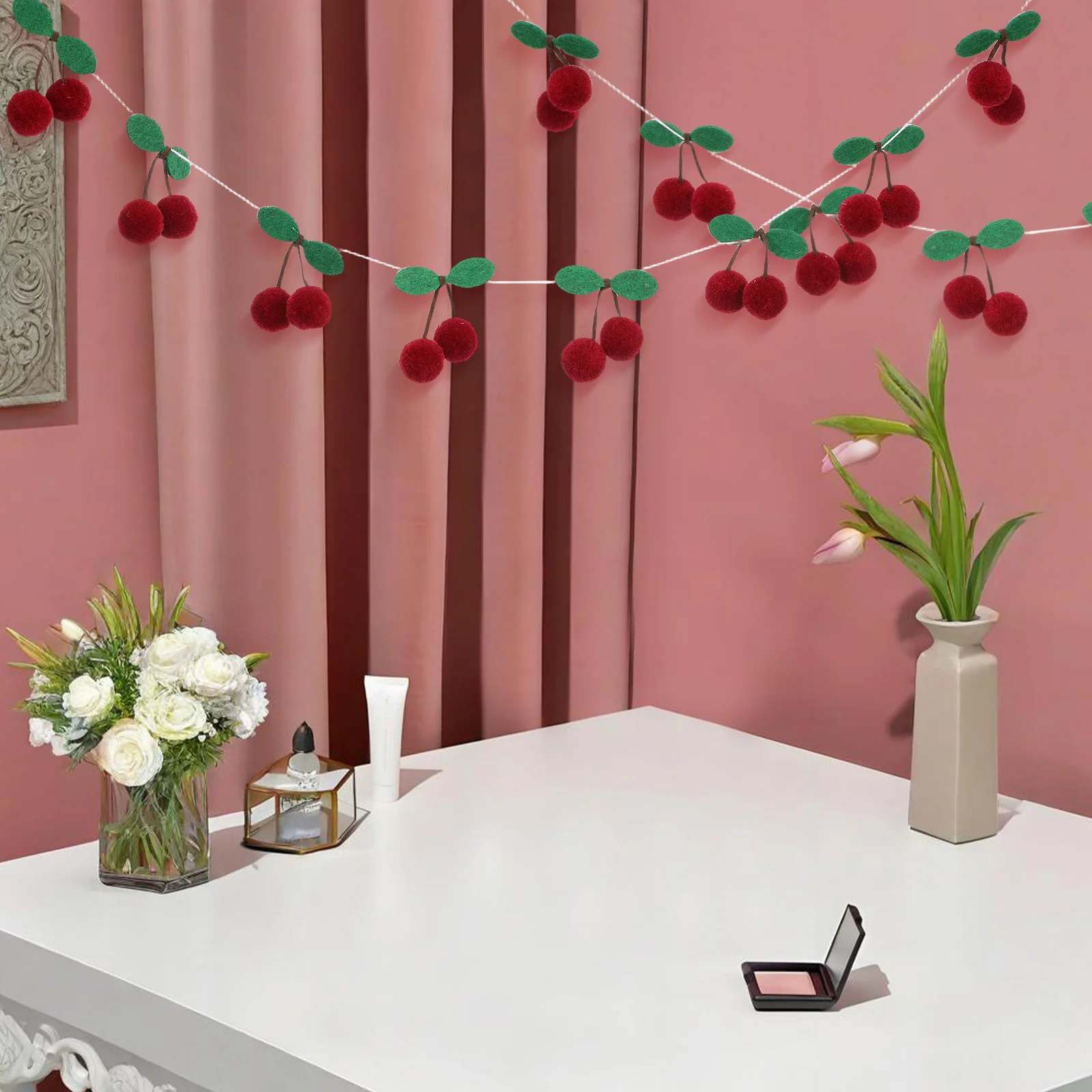 

Simulated Waxberry Hanging String Decorative Ball For Party Home Office Mall Decoration Waxberry Ornament Artificial