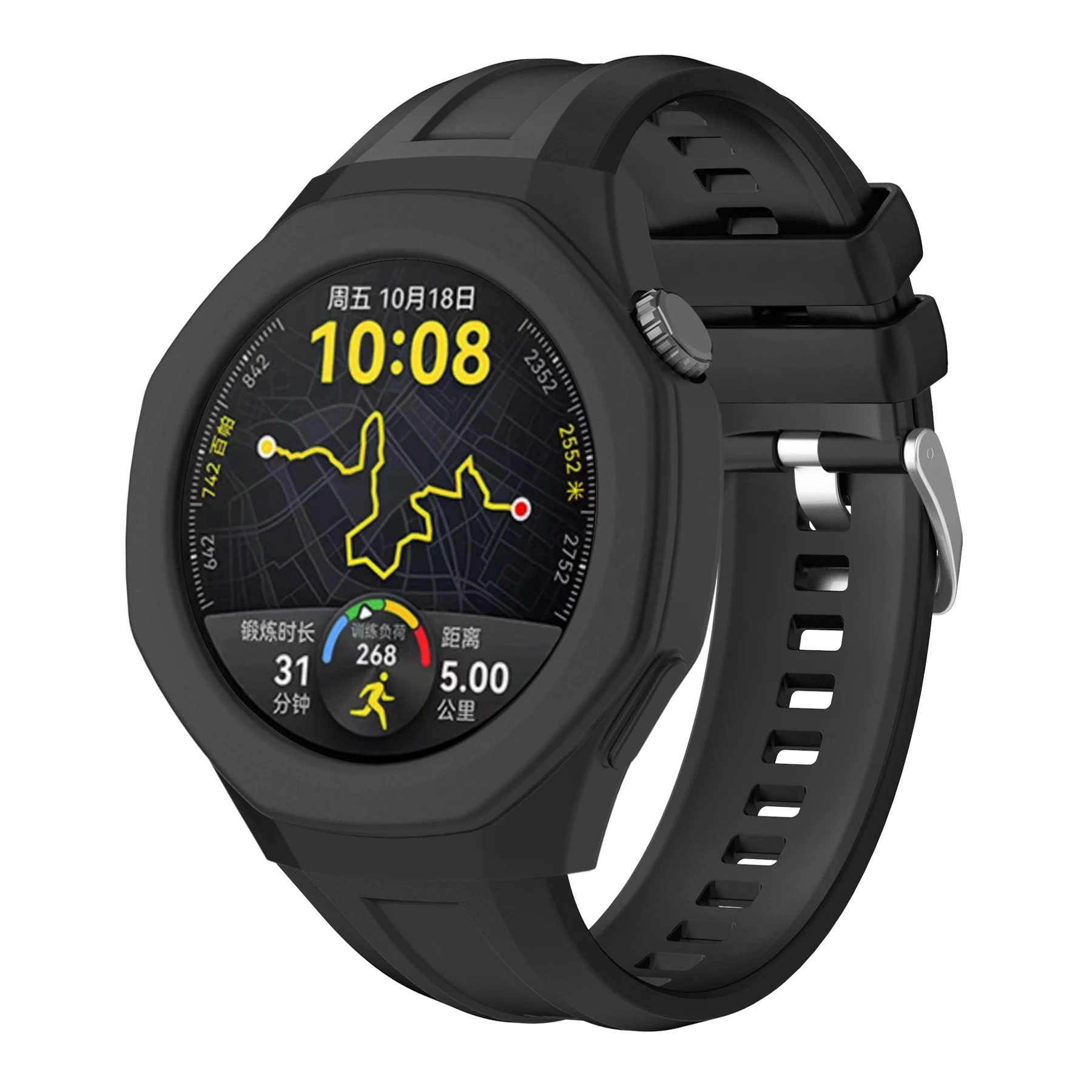 Watchband For Huawei Watch GT 5 Pro 46MM Strap SmartWatch Wristbands Bracelet For Huawei GT5 pro Band Silicone Same Color Case image 6