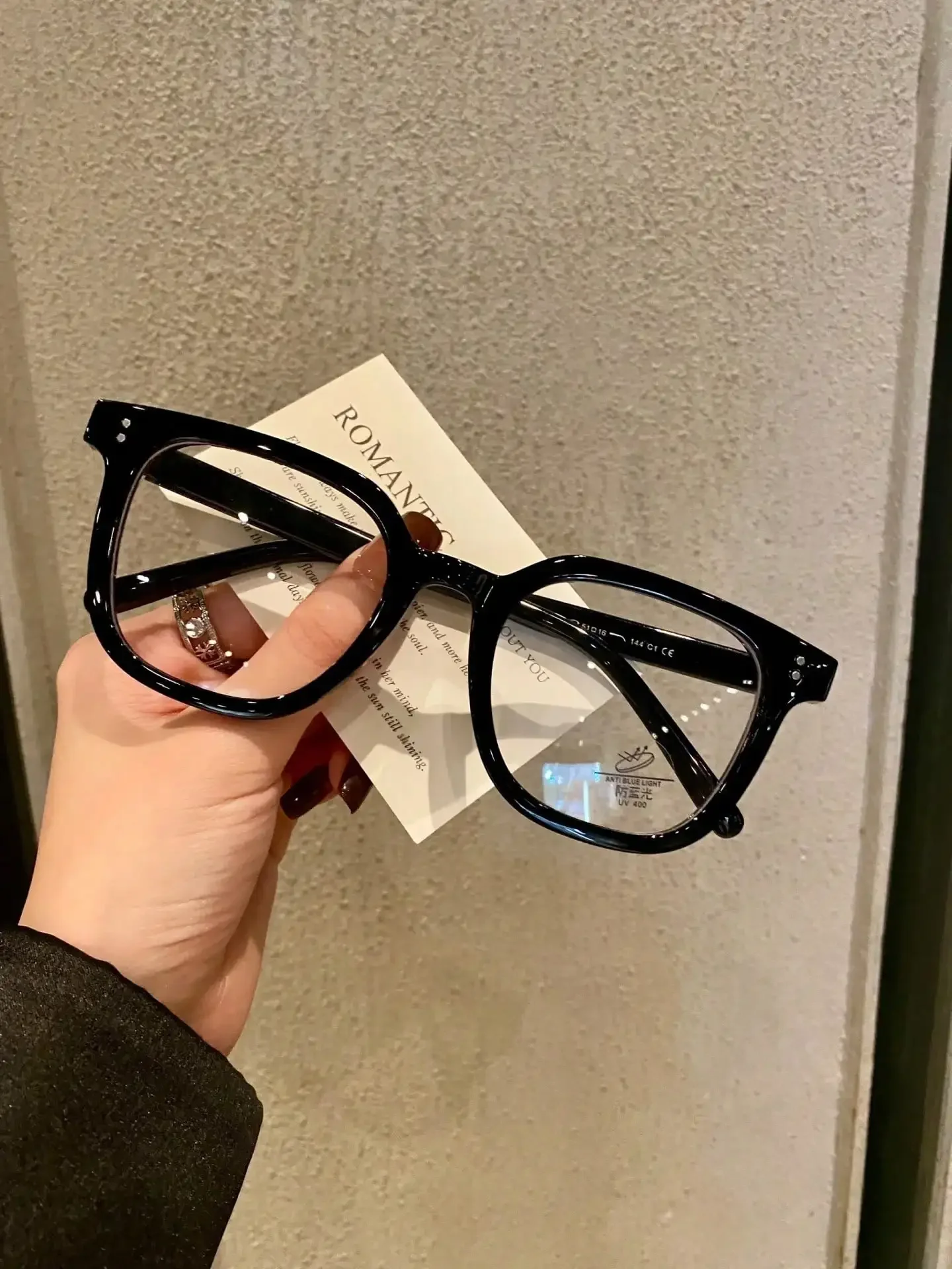 "Black Warrior" Series Blue Light Frames Eyeglasses Retro Clear View Blue Light Glasses For Eye Computer Vision Glasses Men Wome