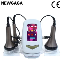 3 In 1 80K Cavitation RF Ultrasonic Vacuum Fat Reducer Cellulite Massager Skin Tightening Body Shaping Facial Beauty Instrument