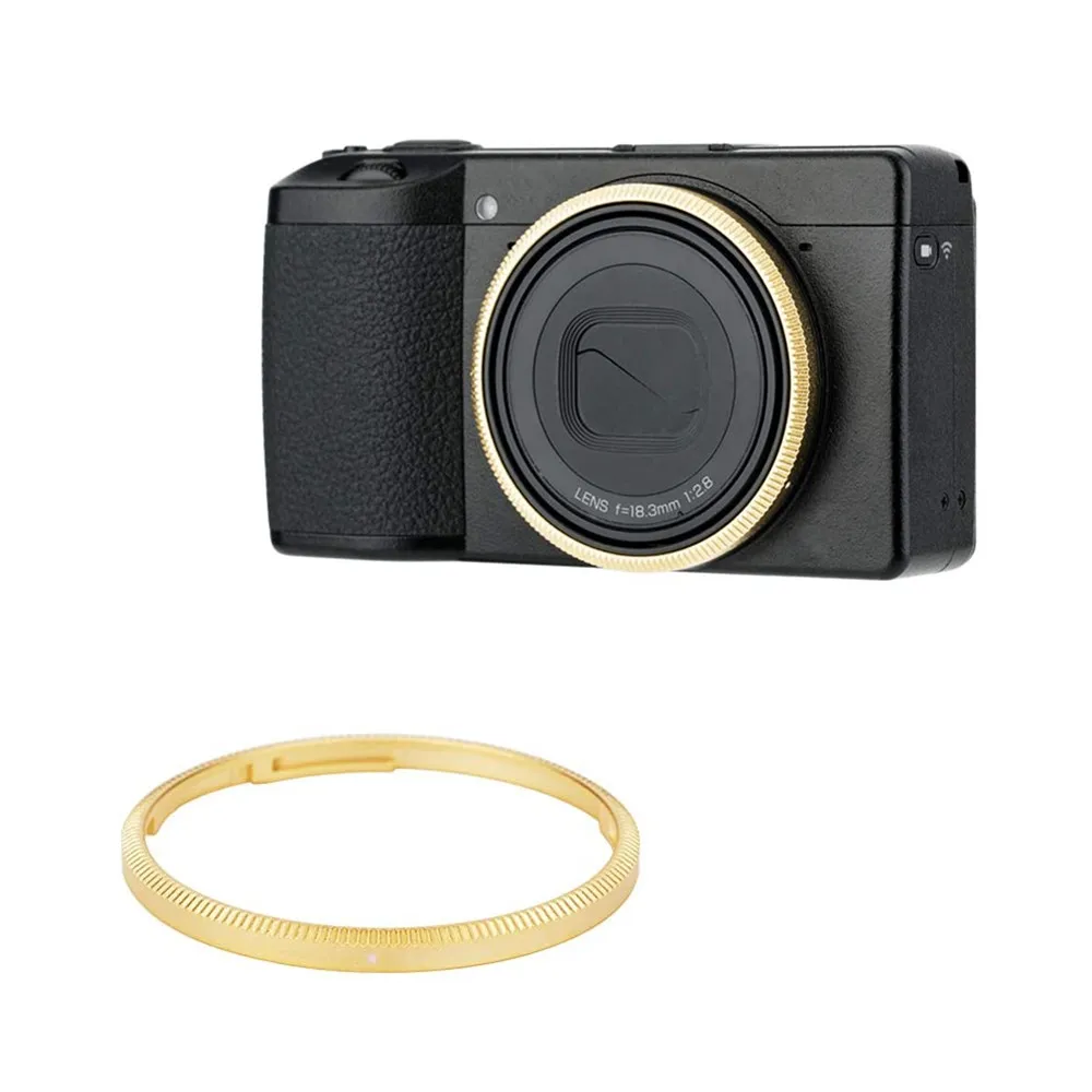 GR3 Metal Accent Lens Ring For Decoration for Ricoh GR III GRIII Camera Replaces GN-1 Protects Lens Barrel