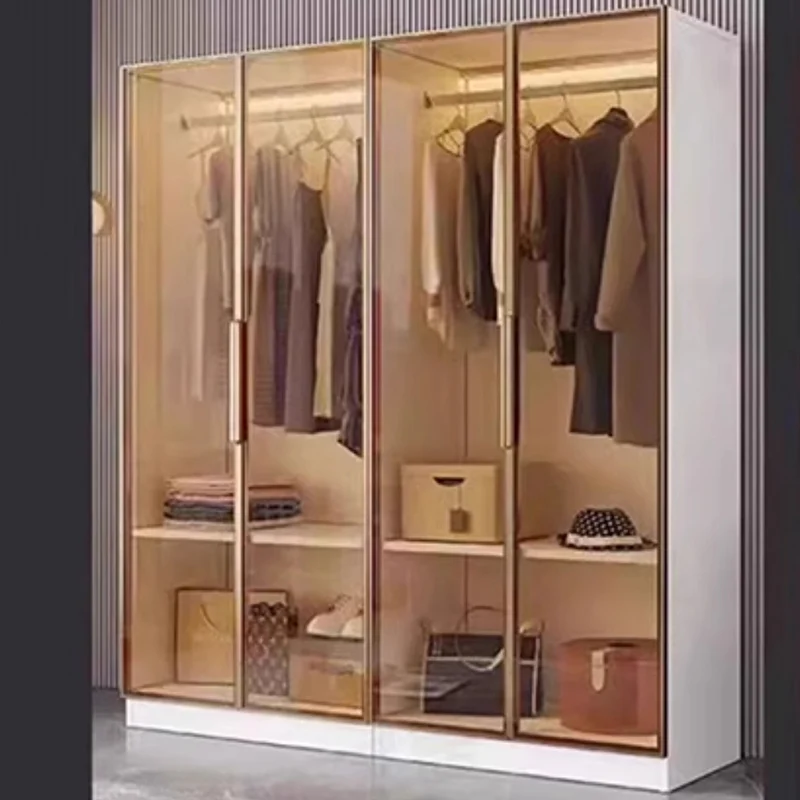 

Small Nordic Wardrobe Door Simple Mirror Cabinets Display Partitions Wardrobe Bedroom Organizer Guarda Roupa Furniture For Room