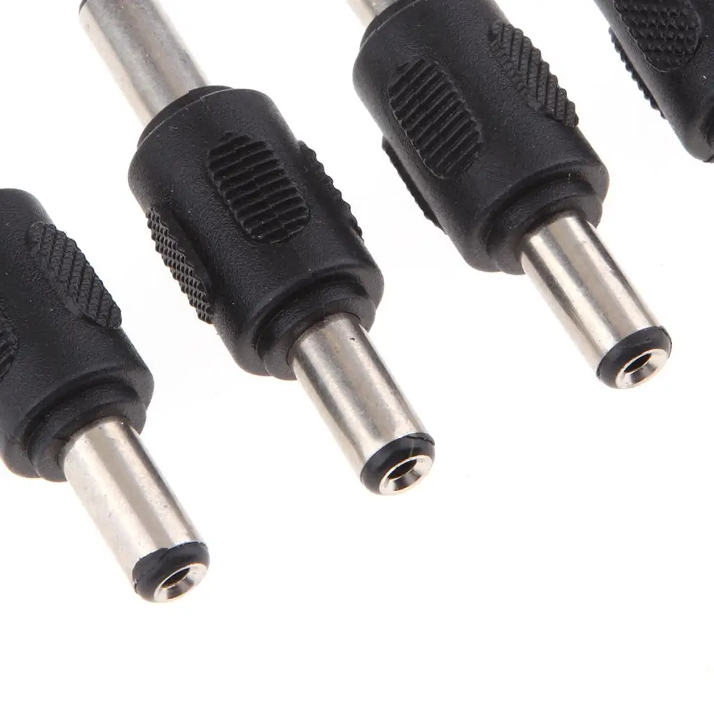 5 Piece Replacement Adapter Plug Converter 5.5 Mm X 2.1 Mm Plug to 5.5 Mm X 2.1