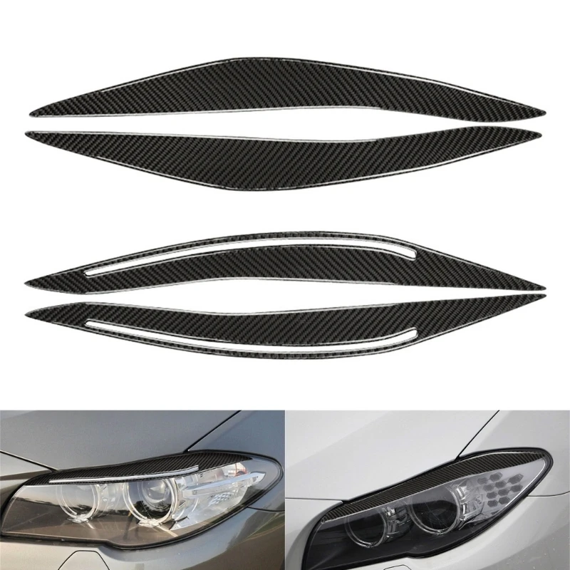 Carbon Fiber Headlight Decoration Eyebrows Lids Spoiler Bodykit, Multiple Color Option, None Damage Installation for F10