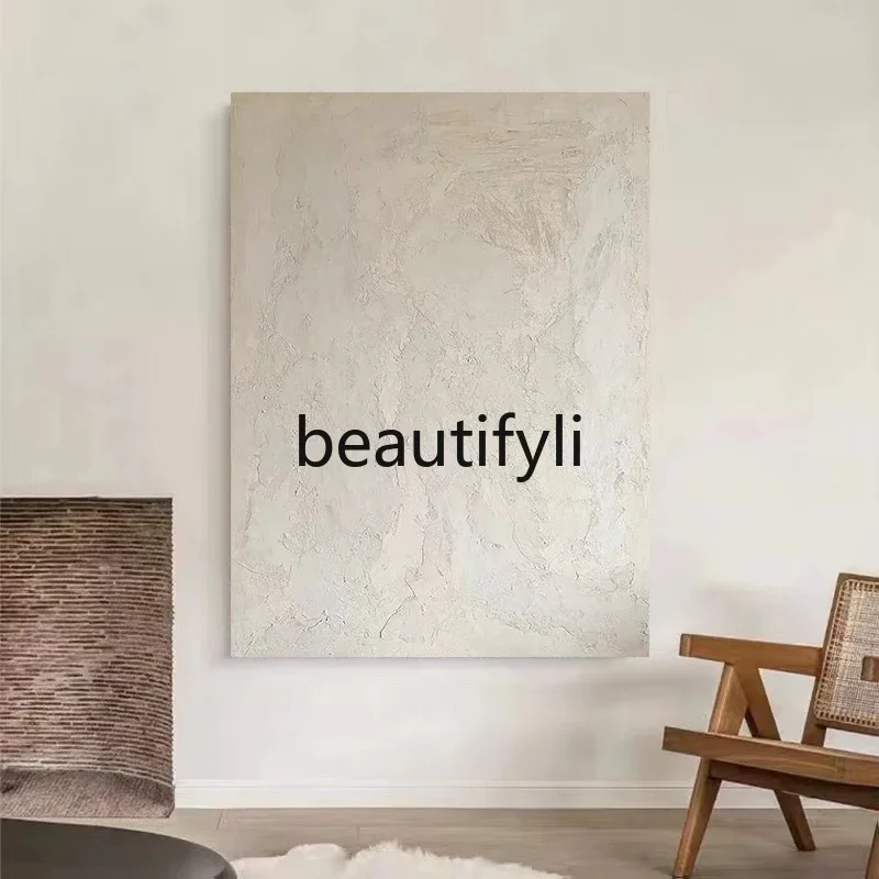 

Pure hand-painted oil painting wabi-sabi wind decorative painting entrance abstract minimalist hanging painting1184
