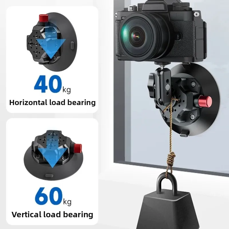 Vacuum Suction Cup Gimbal Car Shooting Compatible Action Camera Automobile Fixed Bracket Stable Photography Accessory Holder