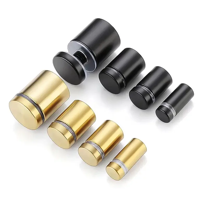 Decorative Screws Advertising Nails Stainless Steel Acrylic Glass Bolts Matte Black Brushed Gold