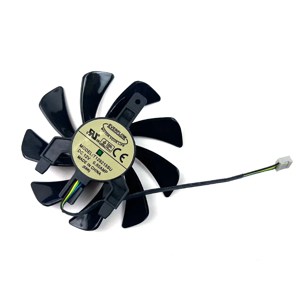NEW Cooling Fan 85MM 4PIN T129215SU T129215BU 0.5A RX570 470D GPU FAN For sapphire RX470D RX570 ITX graphics Card FANS