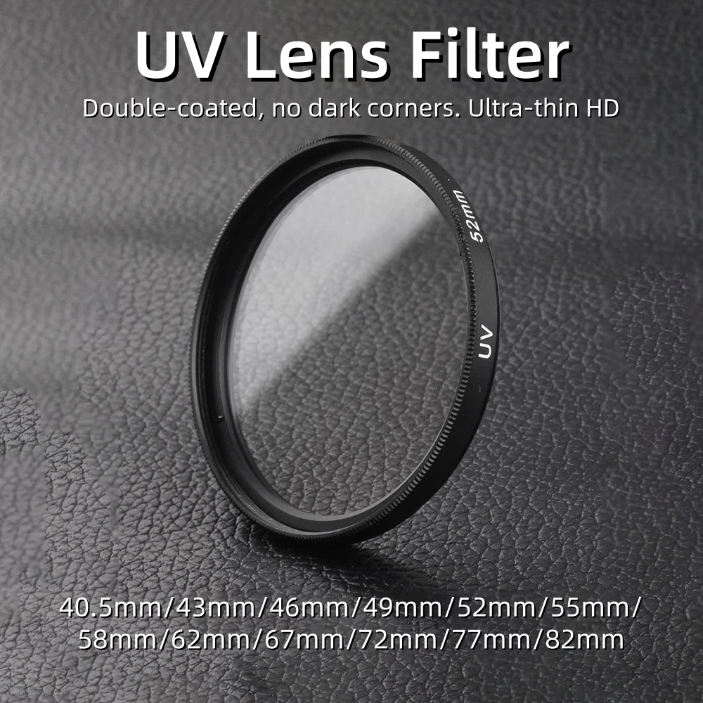 Image of UV-Schutzfilter Ultra Slim HD 40,5mm 43mm 46mm 49mm 52mm 55mm 58mm 62mm 67mm 72mm 77mm 82mm für Canon Nikon SLR-Kameraobjektive