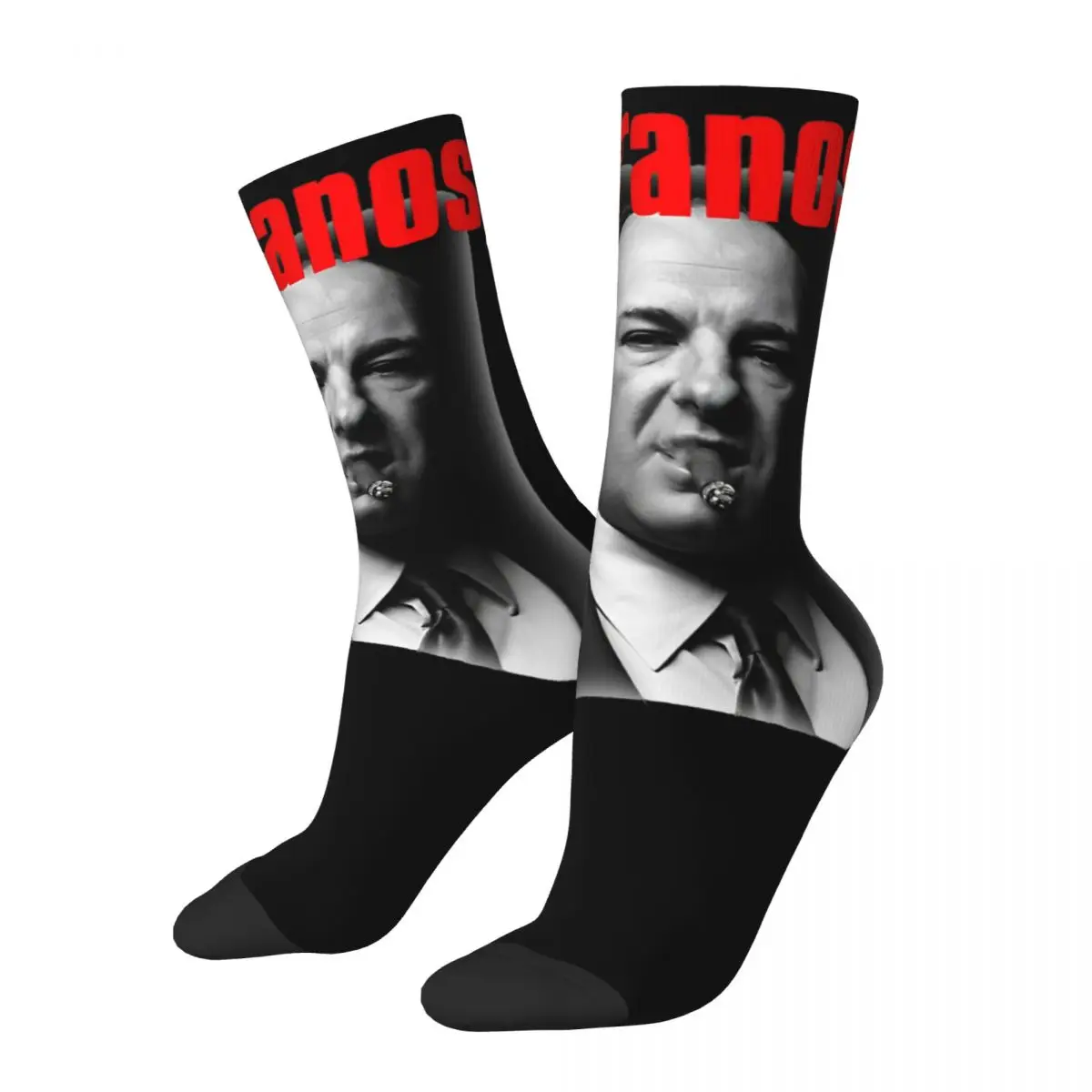 Cozy Female Socks Vintage Tony The Sopranos Merch Warm Tony soprano Graphic Dress Socks All Season