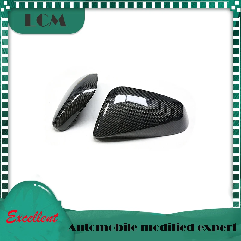 For Lexus NX RX RZ 2016-2022 Add On/Replacement Style Gloss Finish Real Carbon Fiber Car Side Rearview Mirror Cover