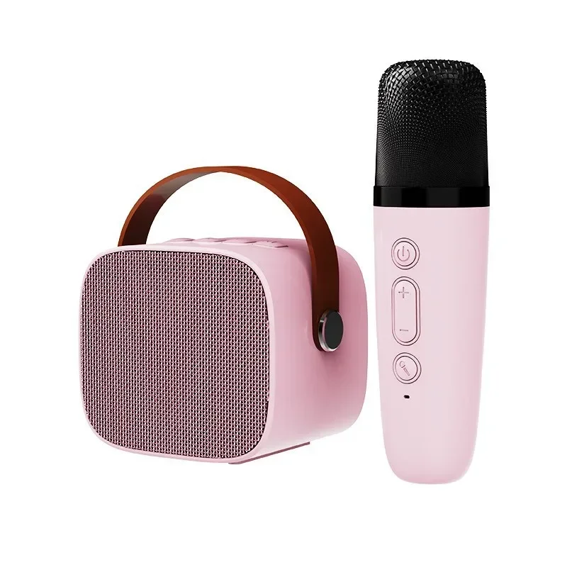 Cute Clearance Sale Mini Wireless Mic Bluetooth Small Speaker Outdoor Portable Karaoke  Audio All-in-one Microphone Subwoofer