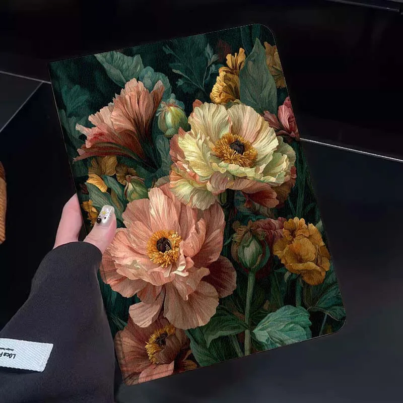 

Pink Yellow Peony Bouquet Tablet Case For Huawei Honor MatePad MediaPad Air 5 6 7 11 V6 V7 V8 V9 X9 X8 T10 T10s C5e T5 Gift