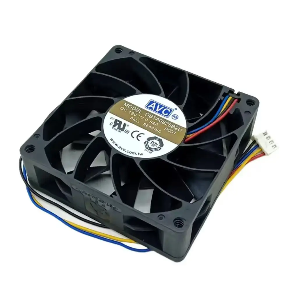 For AVC DBTA0825B2U 80mm, 12V Server Case Fan with PWM Control — 4200 RPM for Cooling and Temperature Regulation