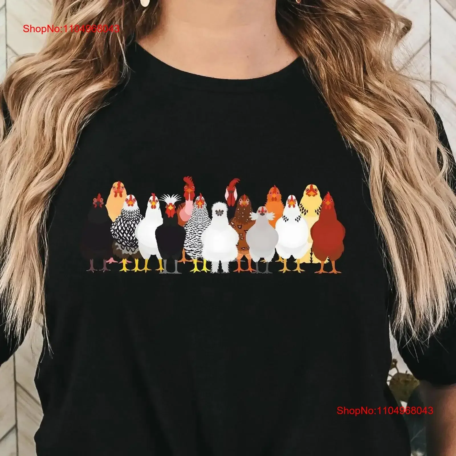 

Chicken T Shirt Mothers Day SweaT Women Love Chickens Animal Funny Farmer Farm vintage Washed Top For Everyday Wear Slightly
