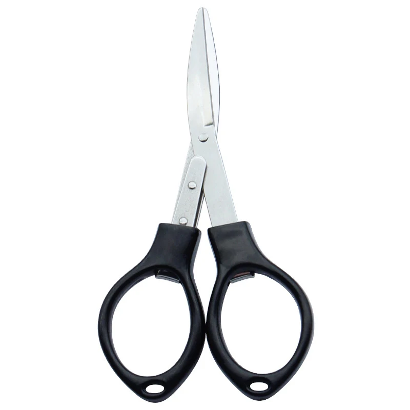 96 Pcs Multifunction 8 Words Fold Scissors Plastic Handle Stainless Steel Student Stationery Handmade Crafts Kids DIY Tool