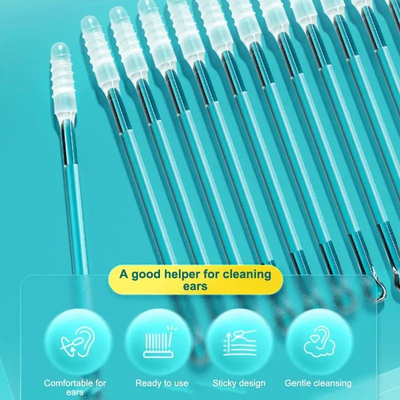 Double-headed Sticky Ear Digger Ear Digging Tool Ear Wax Cleaning Special Not Hurt Ear Digging Spoon Ear Digging Cotton Swabs