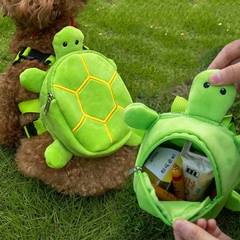 

Cute Creative Pet Dog Backpacks Turtle Shape Convenient Pet Backpacks Portable Large Capacity Puppy School Bags Pet Supplies