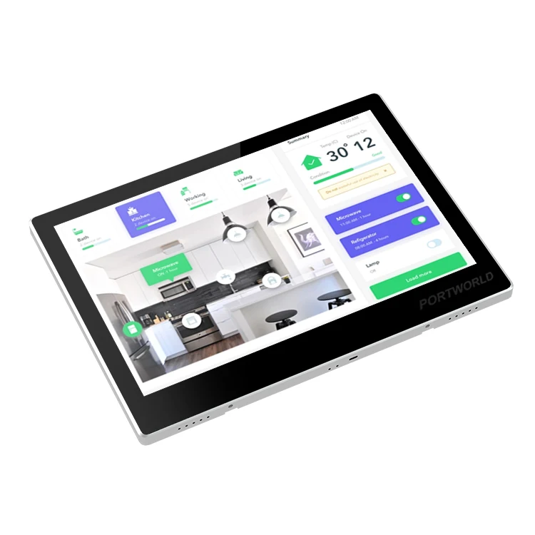 In-Wall Smart Home 10,1 Zoll Android 11 2+32G WiFi RS485 RJ45 POE Digitalanzeige Smart Switch Touch Panel für die Hausautomation