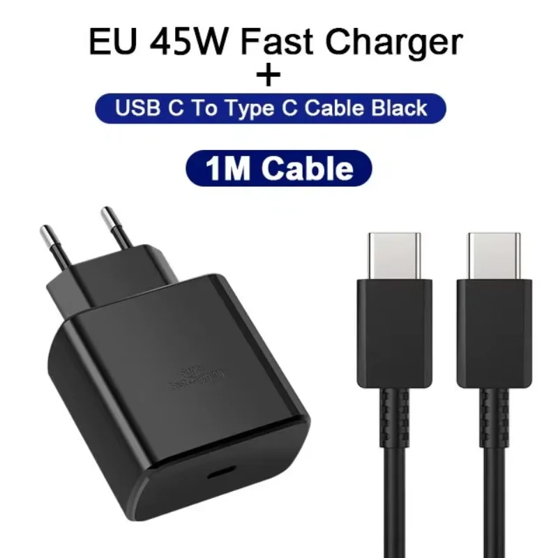 45W Fast Charging USB C Charger PD Quick Charge 3.0 Wall Charge Compatible with Samsung Galaxy plus with USB Type C Cable Phone
