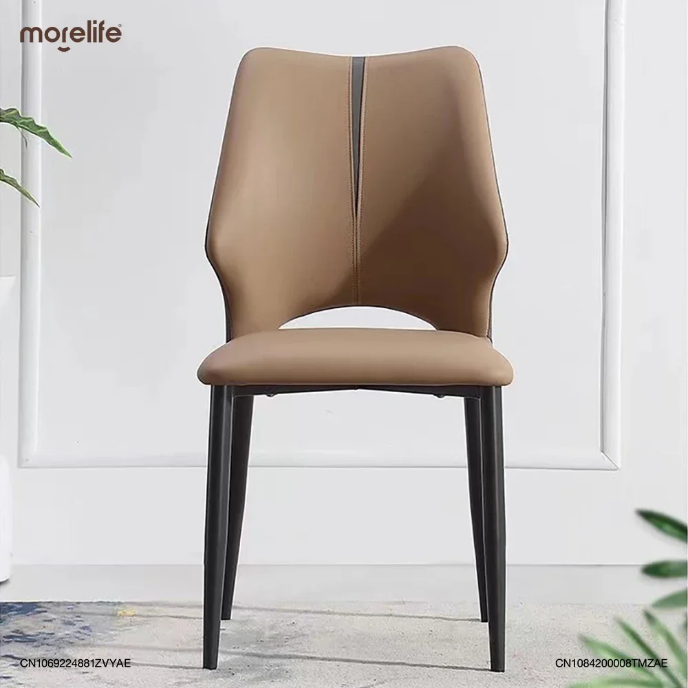 

Nordic Style Light Luxury Dining Chairs Modern Minimalist Backrest Chairs Home Living Room Hollowed Office Chair Furniture FS01+