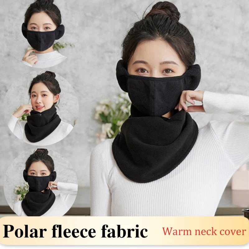 Winter Warm Neck Scarf Thickened Self-heating Outdoor Cycling Scarf Polar Fleece Neck Scarf Men And Women Thermal Neck Sleeve