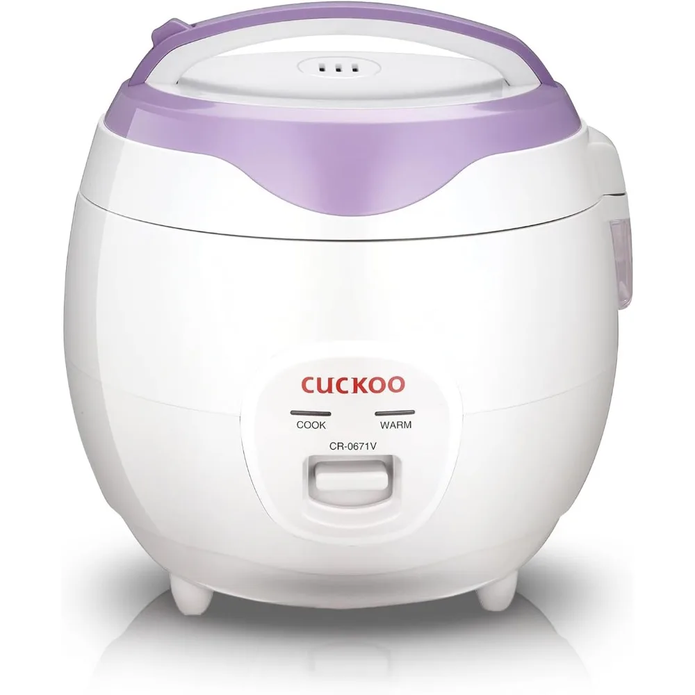

Cuckoo CR-0671V Basic Electric Small Rice Cooker & Warmer, 6 cups, with 3 Heating Areas, Rice Spatula, Drain Dish, Detachable In