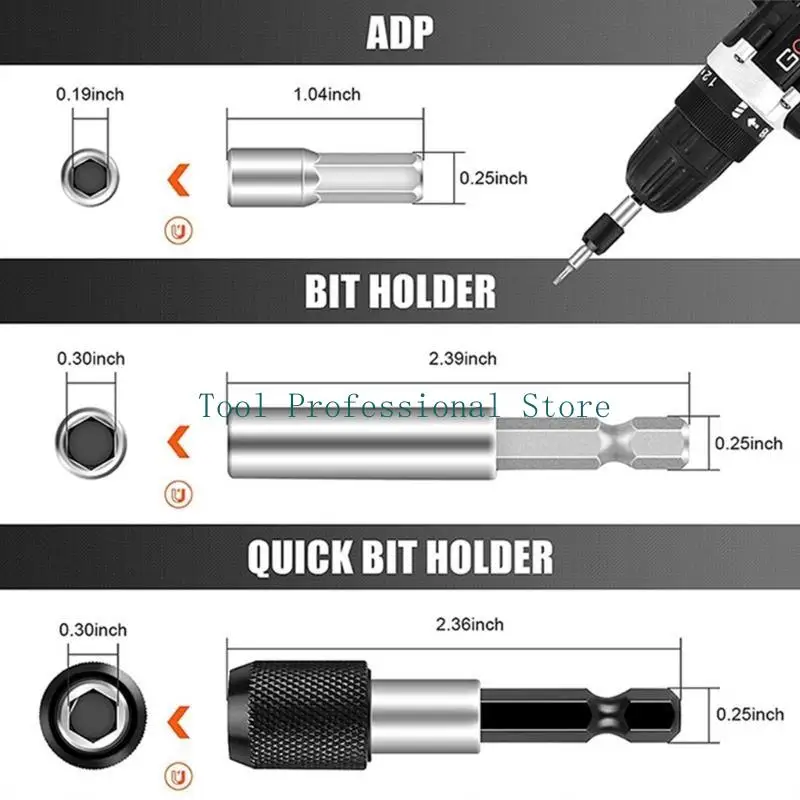 

57QF 33Pcs Extractor Screwdriver Remover Purpose Tools Disassemble Screws Bolt Stud Slip Teeth Damaged Demolish Stripped