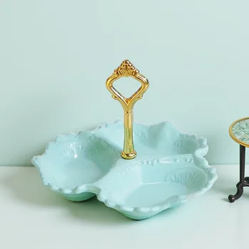 1/12比例迷你娃娃屋糕點盤迷你馬卡龍餅乾碟玩具廚房食物,適用於OB11娃娃配件女孩玩具 8 最佳銷售 娃娃屋家具 - №4