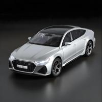 1:24 Audi RS7 Sportback All New Luxury Medium and Large Cars Alloy Diecast Model Car Sound & Light Hobby Collectibles Gifts Boys