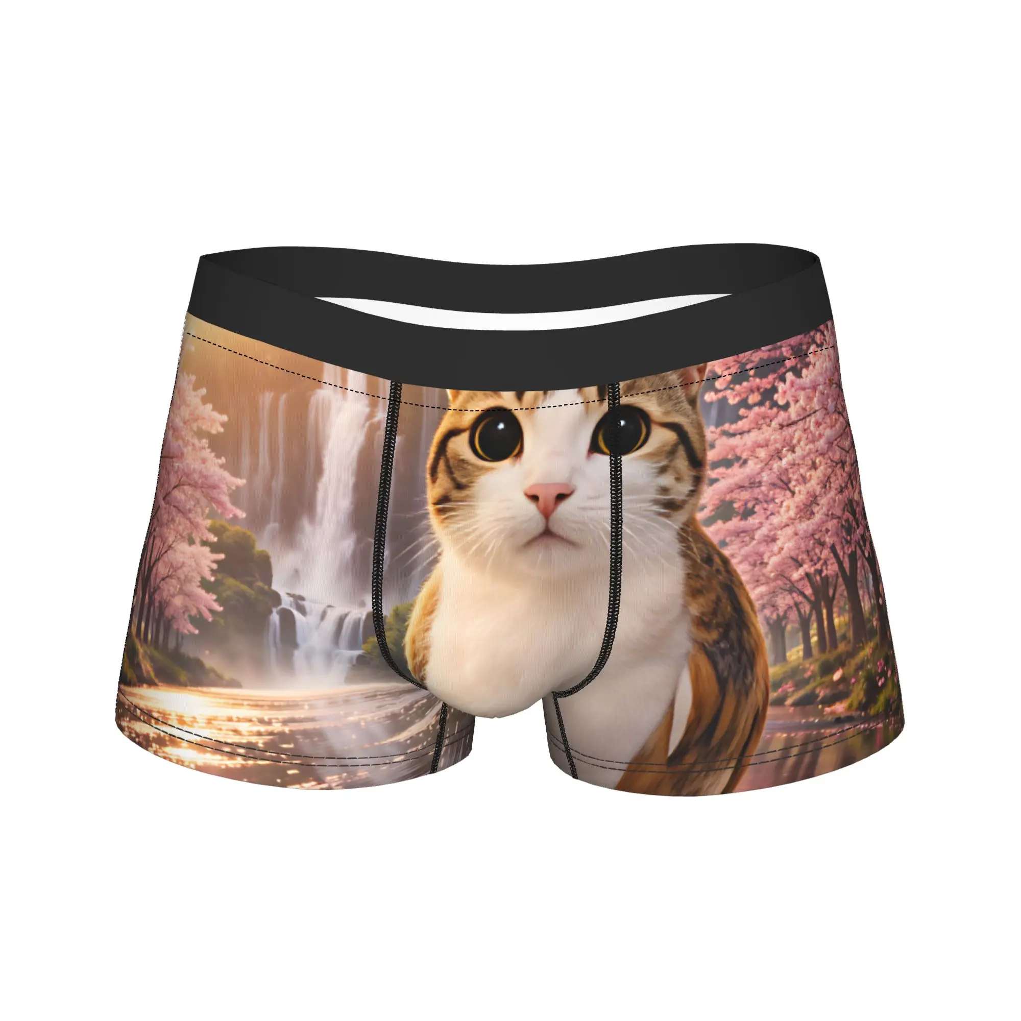 

Meowl Cat Underwear Male Boxer Brief Funny Boxer Shorts Hot Sale Pattern Plus Size Underpants